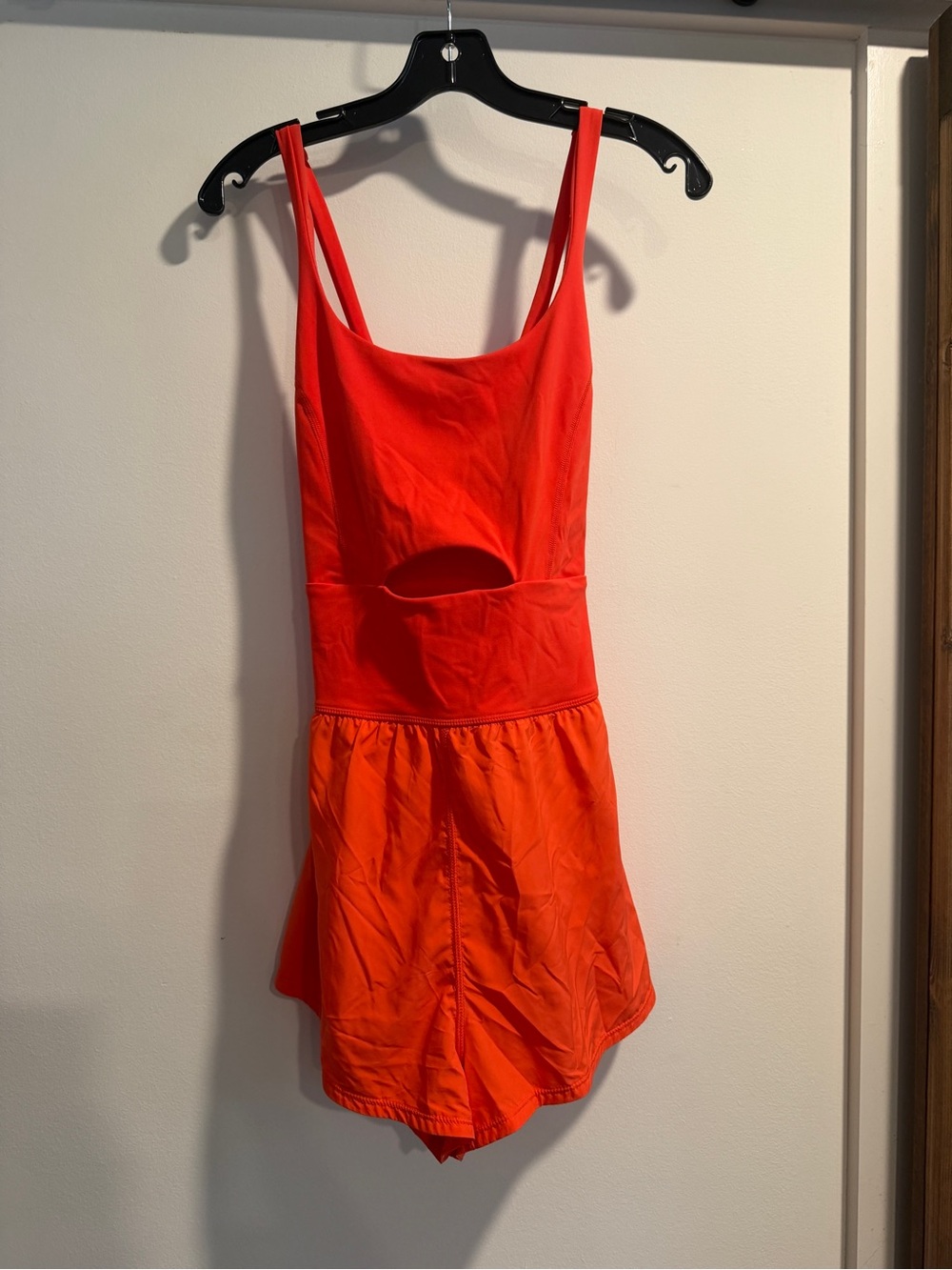 FP Movement by Free People Orange Red Runsie Romper